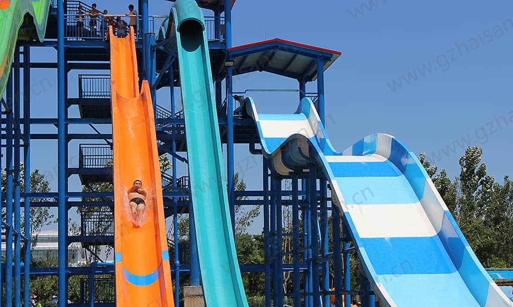 河北保定海森水上大世界高速滑道、家庭宽滑梯