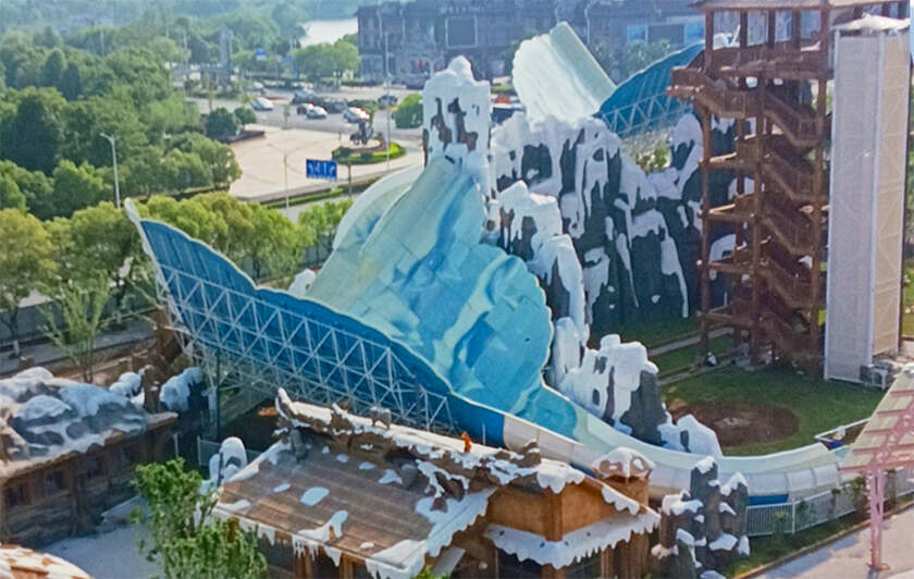 赣中首座综合性现代主题乐园！江西吉安欢乐世界水上游乐设备进入试滑验收阶段